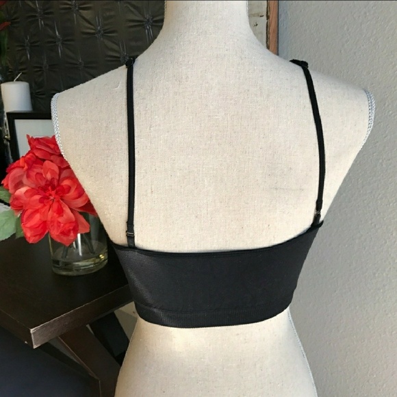 Black Criss Cross Bralette - Picture 3 of 5
